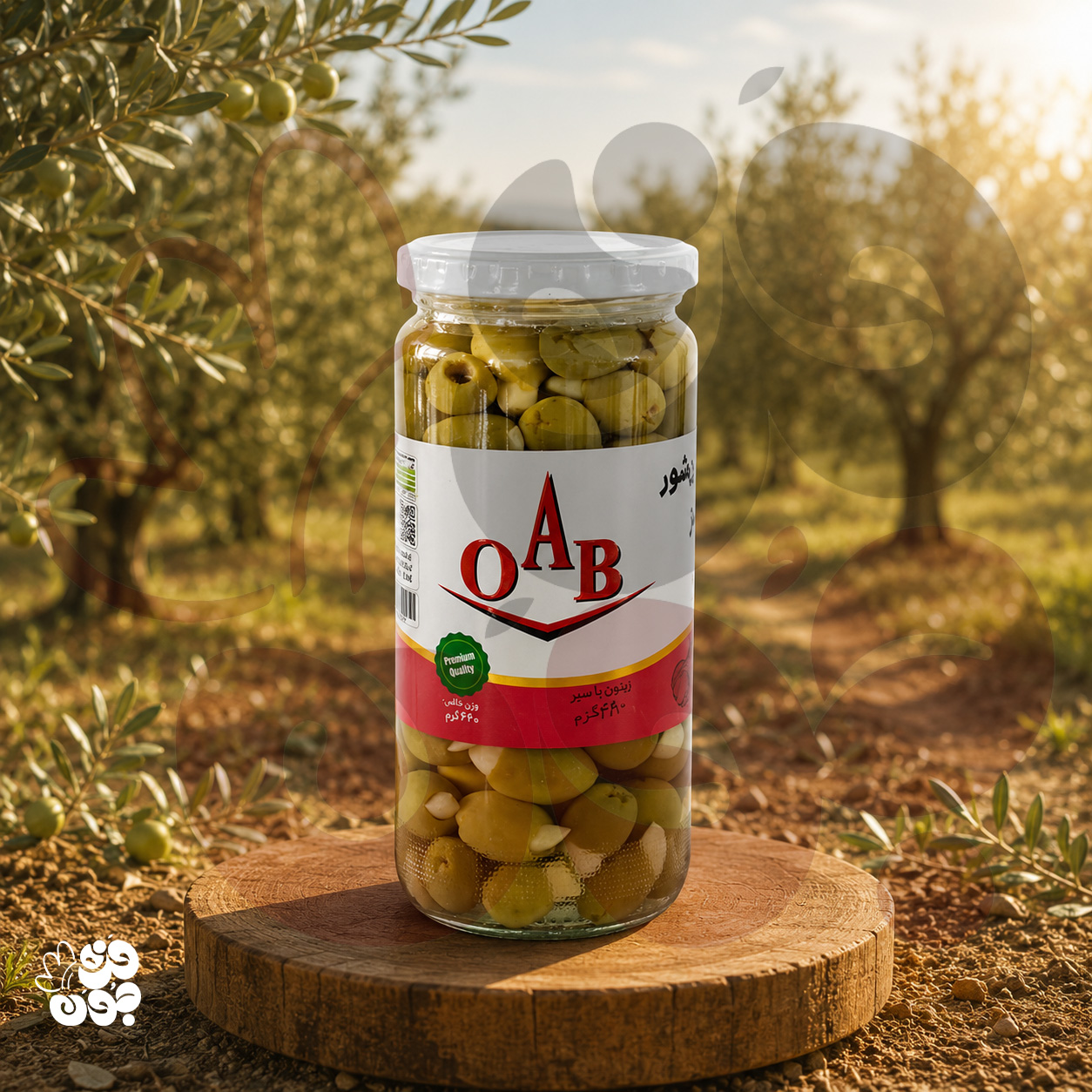 خرید زیتون با مغز سیر OAB | طعم اصیل و کیفیت عالی