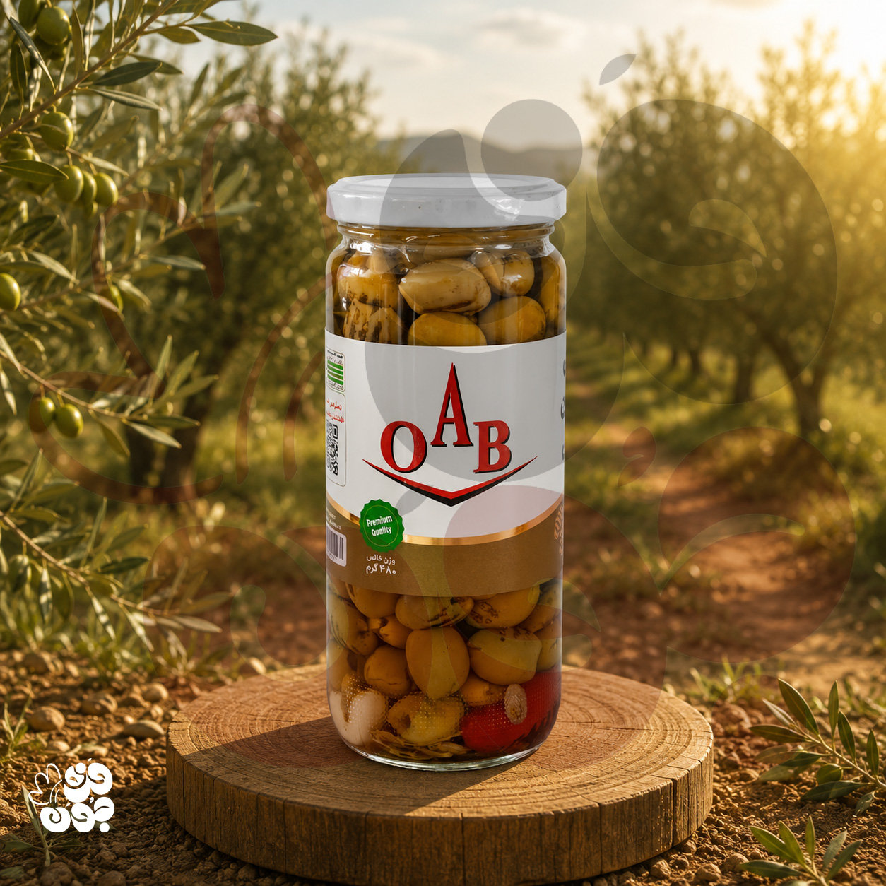زیتون کبابی برند OAB | طعم دودی و اصیل با ارسال فوری